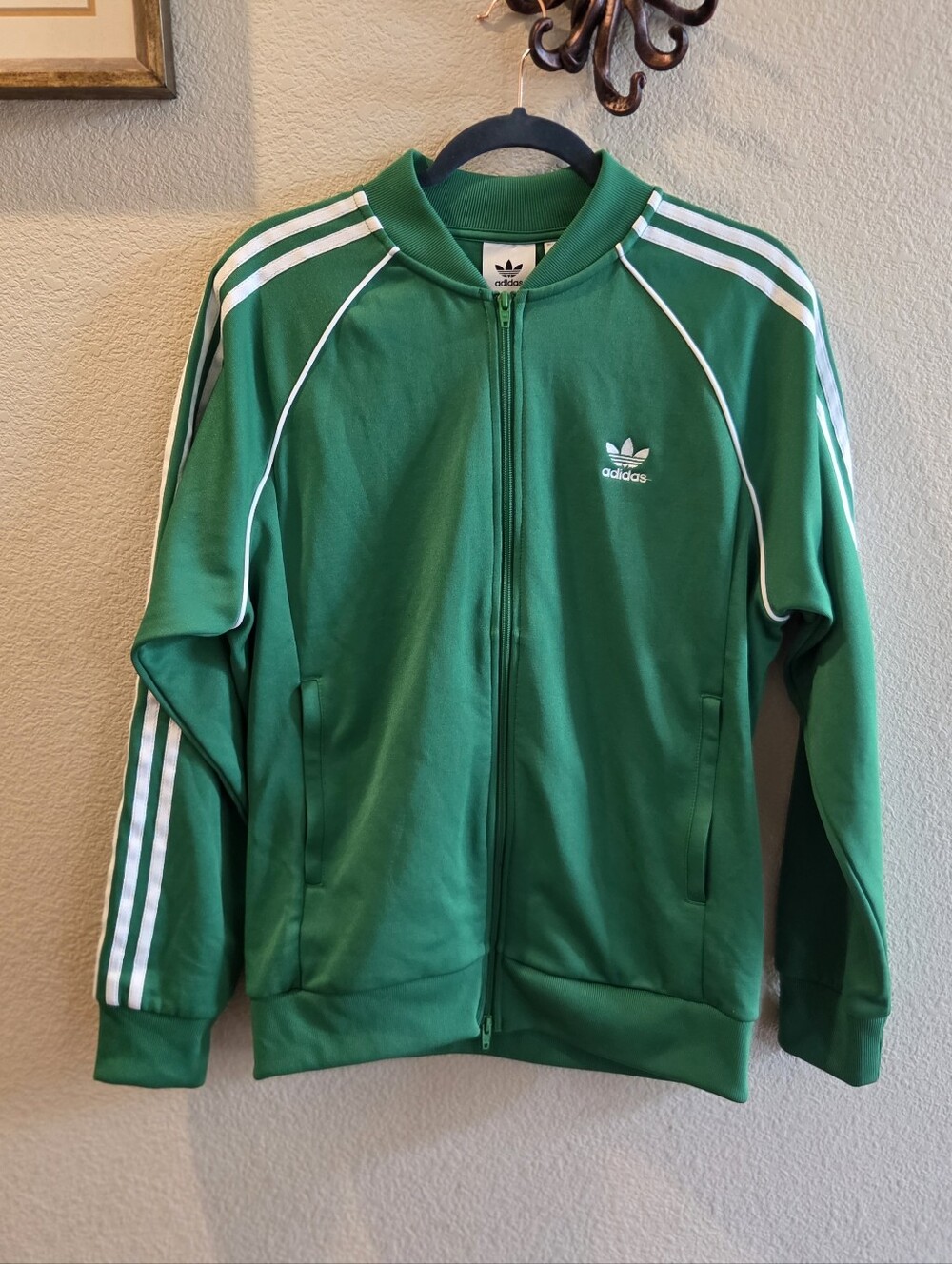 adidas Mens Green Track Jacket Size Large